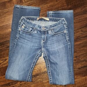 Big Star Women's Blue Low Rise Jeans